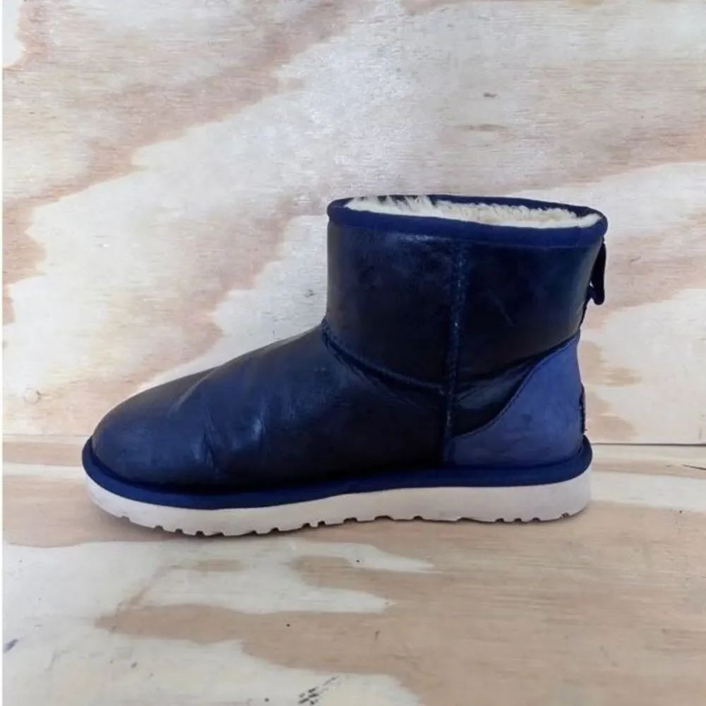UGG Australia - Classic Mini Deco - Boots - Blue - Women's - 7 - S/N 1004926
